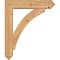 Ekena Millwork Thorton Arts and Crafts Smooth Bracket w/ Offset Brace, Western Red Cedar, 5 1/2"W x 22"D x 26"H BKT0604X22X26THR03SWR - alternate 3
